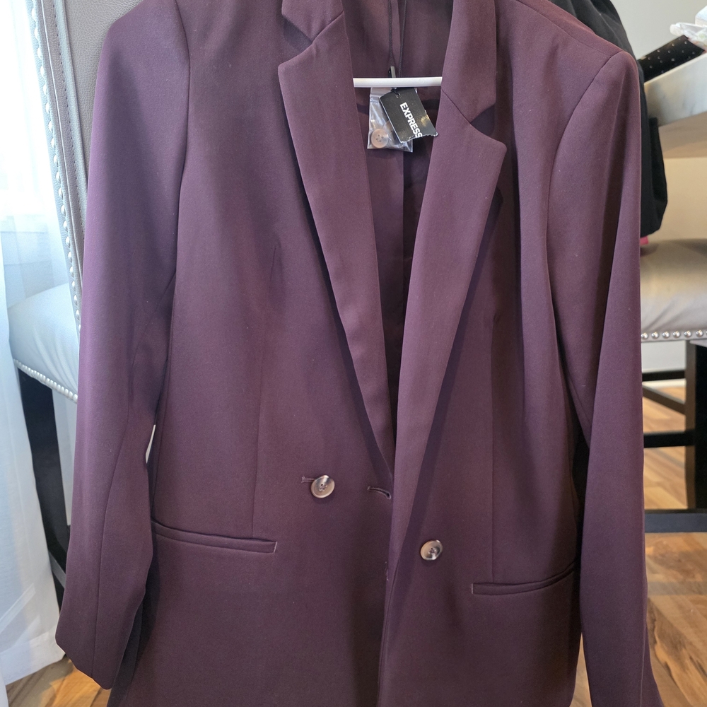 Express Dark Purple Blazer